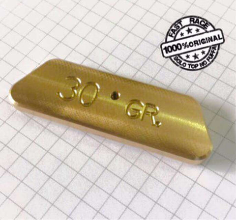 FR037-MU7R Fastrace brass weight 30 grams. Low Profile for weight MBX7R
